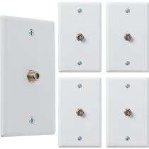 Wall Plate Newhouse Hardware TV Cable F Connector, pacote com 5