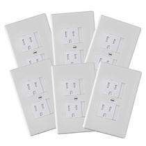 Wall Plate Safety Innovations, fecho automático, 7,6 x 12 cm, pacote com 6 Wall Plate Safety Innovations, fecho automático, 7,6 x 12 cm, pacote com 6