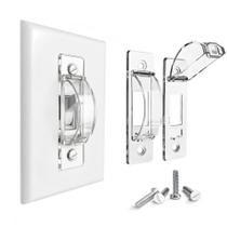 Wall Switch Guard ILITABLE Child Proof, pacote com 2 unidades, transparente Wall Switch Guard ILITABLE Child Proof, pacote com 2 unidades, transparente