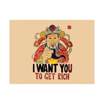 Wall Tapestry Rich Get You To Wall Hanging 100x75cm Wall Tapestry Rich Get You To Wall Hanging 100x75cm