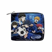 Wallet Blues fecha personagens de anime em couro poliuretano fino e dobrável Wallet Blues fecha personagens de anime em couro poliuretano fino e dobrável