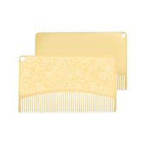 Wallet Comb Divoti Surgical em Aço Inoxidável PVD Gold Filigrana Wallet Comb Divoti Surgical em Aço Inoxidável PVD Gold Filigrana