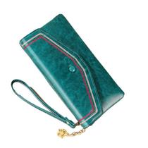 Wallet Wristlet Clutch Feminina Vintage Teal PU Wallet Wristlet Clutch Feminina Vintage Teal PU