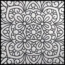 Wallpaper Tiles Main Street, 8 x 8 cm, prata metálica, pacote com 24
