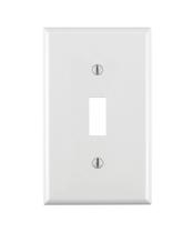 Wallplate Leviton 1-Gang Toggle Device Switch branco Wallplate Leviton 1-Gang Toggle Device Switch branco
