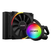 Walter Cooler FAN Pcyes Sangue Frio 3 ARGB 120mm Black Vulcan, TDP 200W, Radiador Cobre, Fan 18-35dB, RGB, Alta Compatibilidade - Para Gabinete e computador Gamer