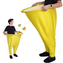 WAMEIJU Granny Pants Yard Game Oversize Stretchy Toss Game Yellow