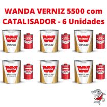 Wanda Kit Verniz 5500 Alto Sólido com Catalisador com 6 Unidades Wanda Kit Verniz 5500 Alto Sólido com Catalisador com 6 Unidades