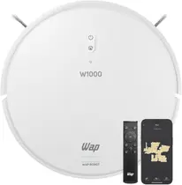 WAP Robô Aspirador de Pó ROBOT W1000 Mapeamento GYRO, Base de Carregamento, Compatível com Alexa