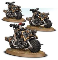 Warhammer 40k em miniatura Chaos Space Marines Chaos Bikers