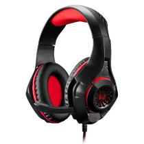 Warrior rama headset gamer usb+p3+p2 red led ph219