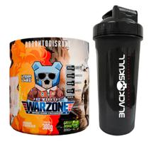 Warzone com Pump Matrix - Pré Treino - 300g - Under Labz + Coqueteleira - Black Skull