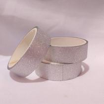 Washi Tape Glitter - Prata Washi Tape Glitter - Prata