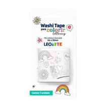 Washi Tape Lettering para Colorir - Leo&Leo