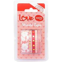 Washi Tape Love Blister Com 5 Unidades