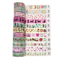 Washi Tape Nature BRW 5m Fita Decorativa Natureza