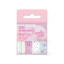 Washi Tape Tilibra Candy com Mini Dispenser 12mmx03m 05un