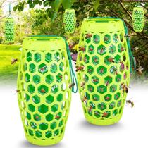 Wasp Trap JNKNT Bee Catcher Outdoor Hanging, pacote com 2 unidades verdes