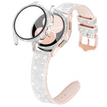 Watch Band + Case G-ficu Bling Silicone para Samsung 40 mm Watch Band + Case G-ficu Bling Silicone para Samsung 40 mm