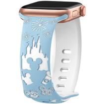 Watch Band Hoguomy Cartoon em silicone gravado para Apple Watch