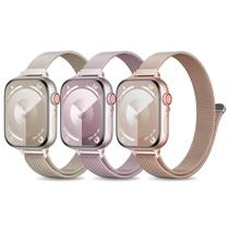 Watch Band Slimband Slim Metal Loop em aço inoxidável, pacote com 3 Watch Band Slimband Slim Metal Loop em aço inoxidável, pacote com 3