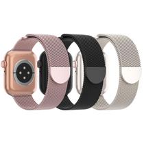 Watch Band Steezrd em malha de aço inoxidável para Apple 38-49mm Watch Band Steezrd em malha de aço inoxidável para Apple 38-49mm