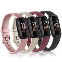 Watch Band Vancle, pacote com 4 unidades de silicone para Fitbit Inspire 3 Watch Band Vancle, pacote com 4 unidades de silicone para Fitbit Inspire 3