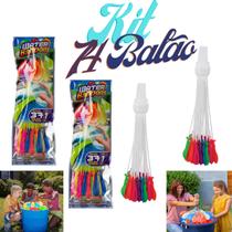 Water Balloons Bolas - Encha 74 Balões de Água em 60 Segundos Brinquedo Biodegradável