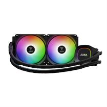Water cooler 240mm gamdias aura gl 240 lite, argb, black aura gl240 lite