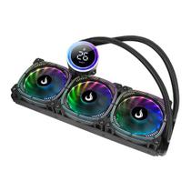 Water Cooler 360mm ARGB 5V 3 Fans 120mm Aura Ice Black Intel AMD