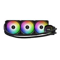 Water cooler 360mm gamdias aura gl 360 lite, argb, black aura gl360 lite