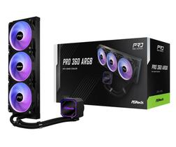 Water Cooler ASROCK PRO 360 ARGB Preto 360MM Water Cooler ASROCK PRO 360 ARGB Preto 360MM