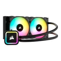 Water Cooler Corsair H100x RGB Elite, RGB, 240mm, AMD e Intel, Preto - CW-9060065-WW2