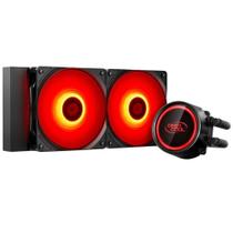 Water Cooler Deepcool Gammmaxx L240T Red, LED Vermelho, 240mm, Preto - DP-H12RF-GL240TR