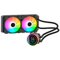 Water cooler duex orb display 240mm argb amd/intel com display preto dxwc240orb