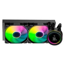 Water Cooler Duex Vision Display 240mm ARGB Display Digital Intel AMD PWM Preto DXWC240VISION