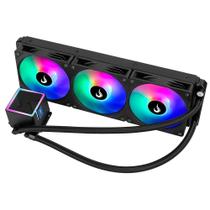 Water Cooler Gamer Rise Mode Black, ARGB Rainbow, 360mm, AMD e Intel, Preto - RM-WCB-03-RBW