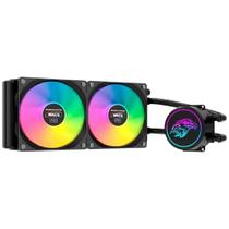 Water Cooler K-Mex WAC6, Multicolor, 240mm, Intel e AMD, Preto Water Cooler K-Mex WAC6, Multicolor, 240mm, Intel e AMD, Preto