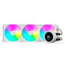 Water Cooler Kalkan Alpha 360mm - ARGB - (AMD / INTEL) - Display Digital - Branco - KLK00049