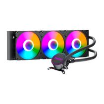 Water Cooler MACH1 Logic, RGB, 360mm, AMD e Intel, Preto - GK360 Water Cooler MACH1 Logic, RGB, 360mm, AMD e Intel, Preto - GK360