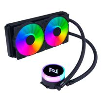 Water cooler neologic liquid color dark storm 2.4 intel/amd,rainbow, 240mm, preto - nldrk240r