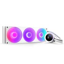 Water Cooler NZXT Kraken Plus 360 RGB v2, Com Display LCD de 1.54", Branco - RL-KR360-W2