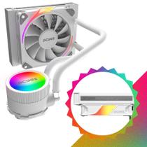 Water Cooler Pcyes Para Cpu Gabinete Tdp 200W Sangue Frio 3 White Ghost 120mm Com Led ARgb