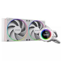 Water cooler pcyes vision 240mm white ghost - tela lcd 2,1" - vs240wg
