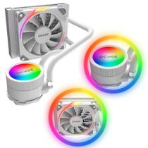 Water Cooler Sangue Frio 3 Ghost Tdp 200W 120mm Cor Branco Com Iluminação ARgb Para Cpu - Pcyes