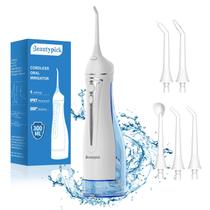 Water Dental Flosser Beautypick Portable Cordless 300ml branco Water Dental Flosser Beautypick Portable Cordless 300ml branco