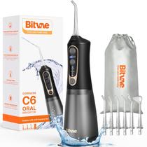 Water Dental Flosser Bitvae C6 Cordless 300mL 3 modos preto Water Dental Flosser Bitvae C6 Cordless 300mL 3 modos preto