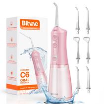 Water Dental Flosser Bitvae C6 Teeth Picks Pink com 6 pontas Water Dental Flosser Bitvae C6 Teeth Picks Pink com 6 pontas