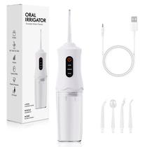 Water Dental Flosser Cordless 6889 com 4 pontas de jato recarregável Water Dental Flosser Cordless 6889 com 4 pontas de jato recarregável