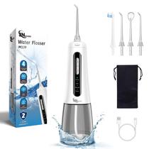 Water Dental Flosser JNGOODS Cordless 300mL Recarregável Branco Water Dental Flosser JNGOODS Cordless 300mL Recarregável Branco